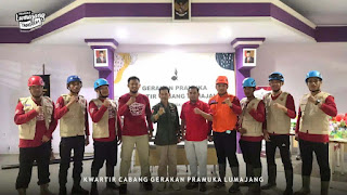 PRAMUKA PEDULI KWARCAB LUMAJANG KIRIM RELAWAN KE CIANJUR